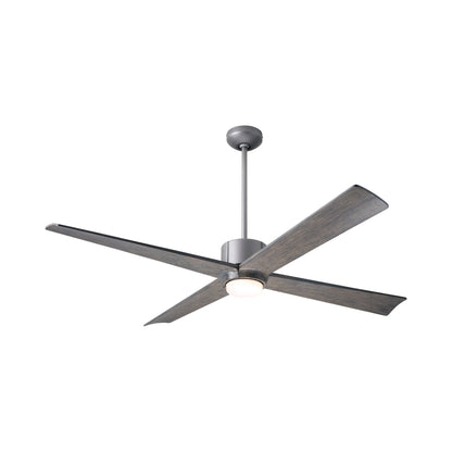 Nouveau DC LED Ceiling Fan in Graphite/Matte Black/Graywash.