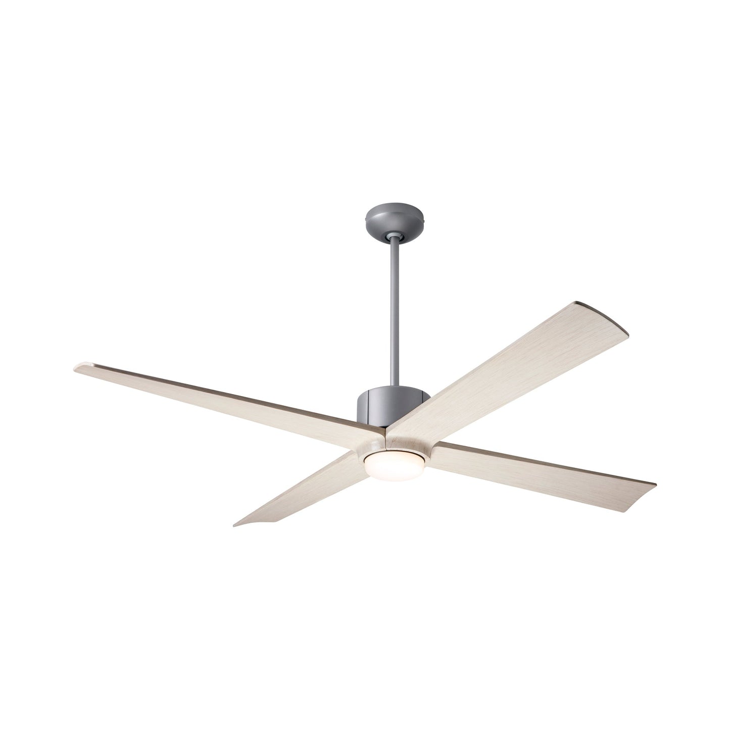 Nouveau DC LED Ceiling Fan in Graphite/Matte Black/Whitewash.