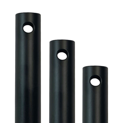 Standard Down Rod in Matte Black.