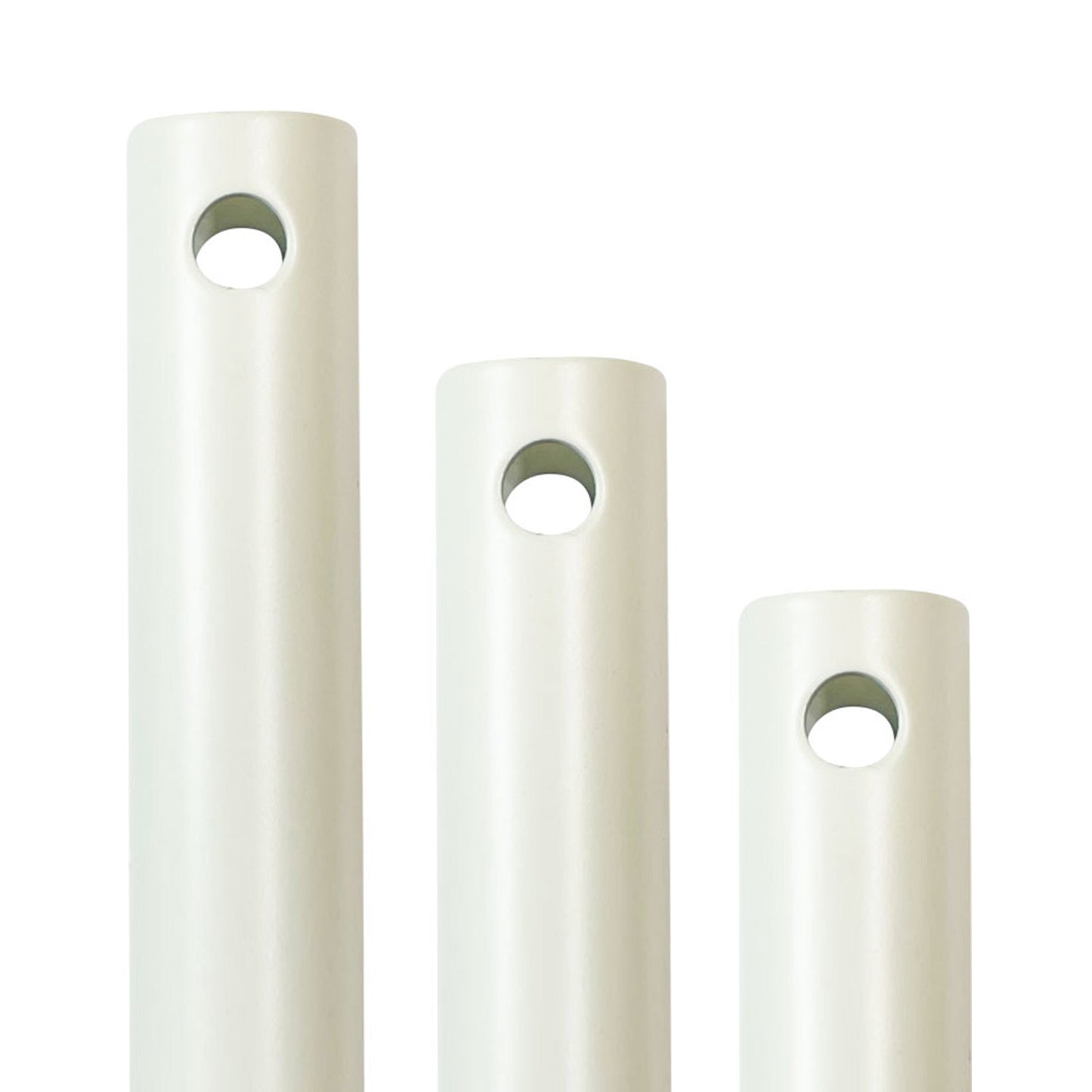 Standard Down Rod in Matte White.