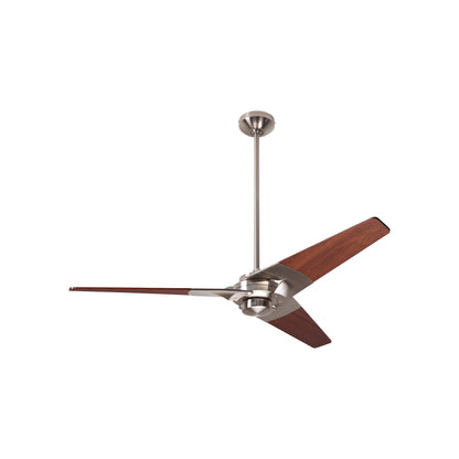 Torsion 52-Inch Ceiling Fan in Bright Nickel/Mahogany (52-Inch).