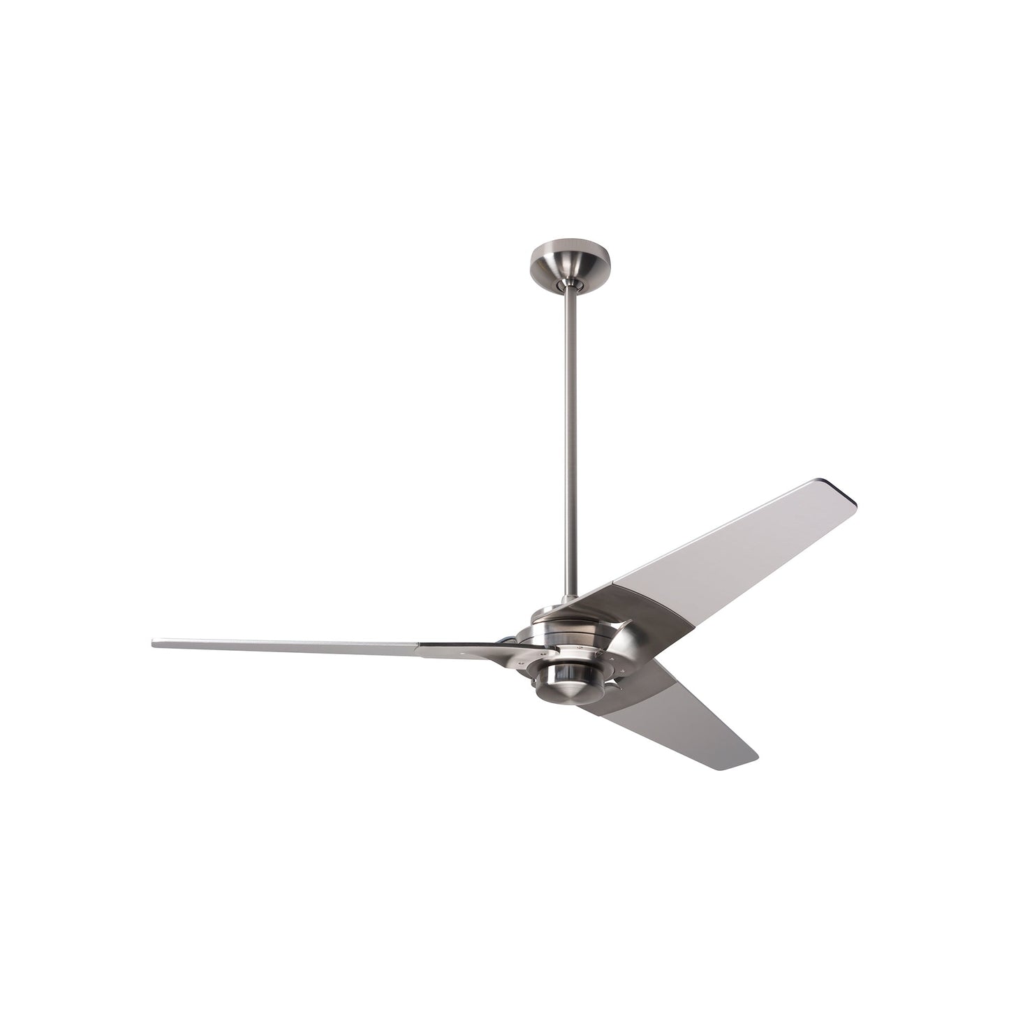 Torsion 52-Inch Ceiling Fan in Bright Nickel/Nickel (52-Inch).