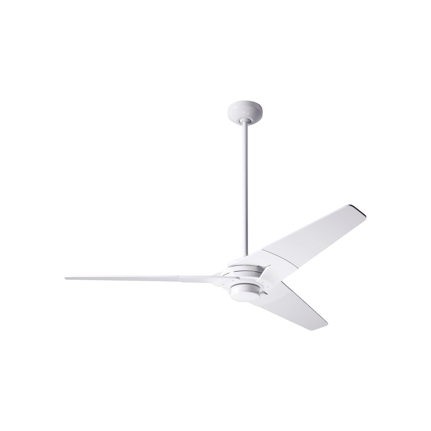 Torsion 52-Inch Ceiling Fan in Gloss White/White (52-Inch).