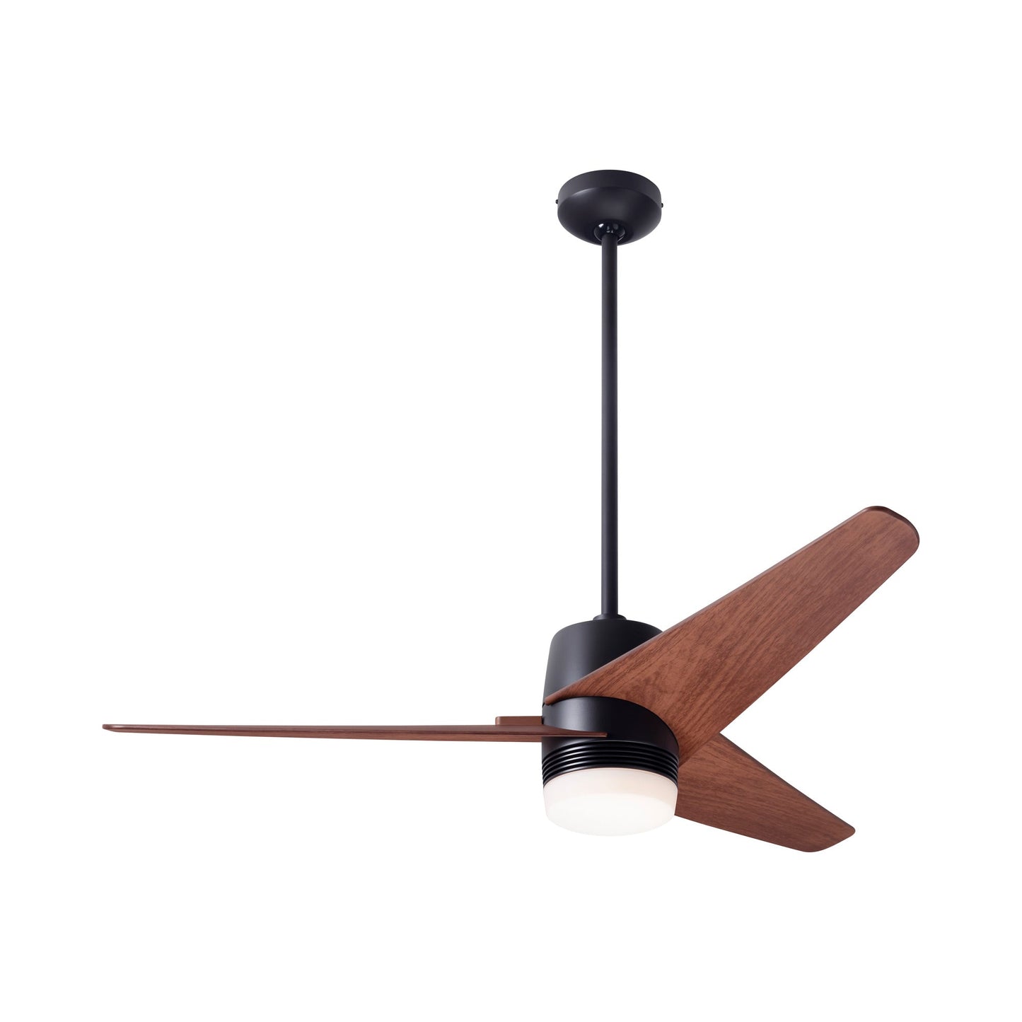 Velo DC LED Ceiling Fan in Dark Bronze/Mahogany.