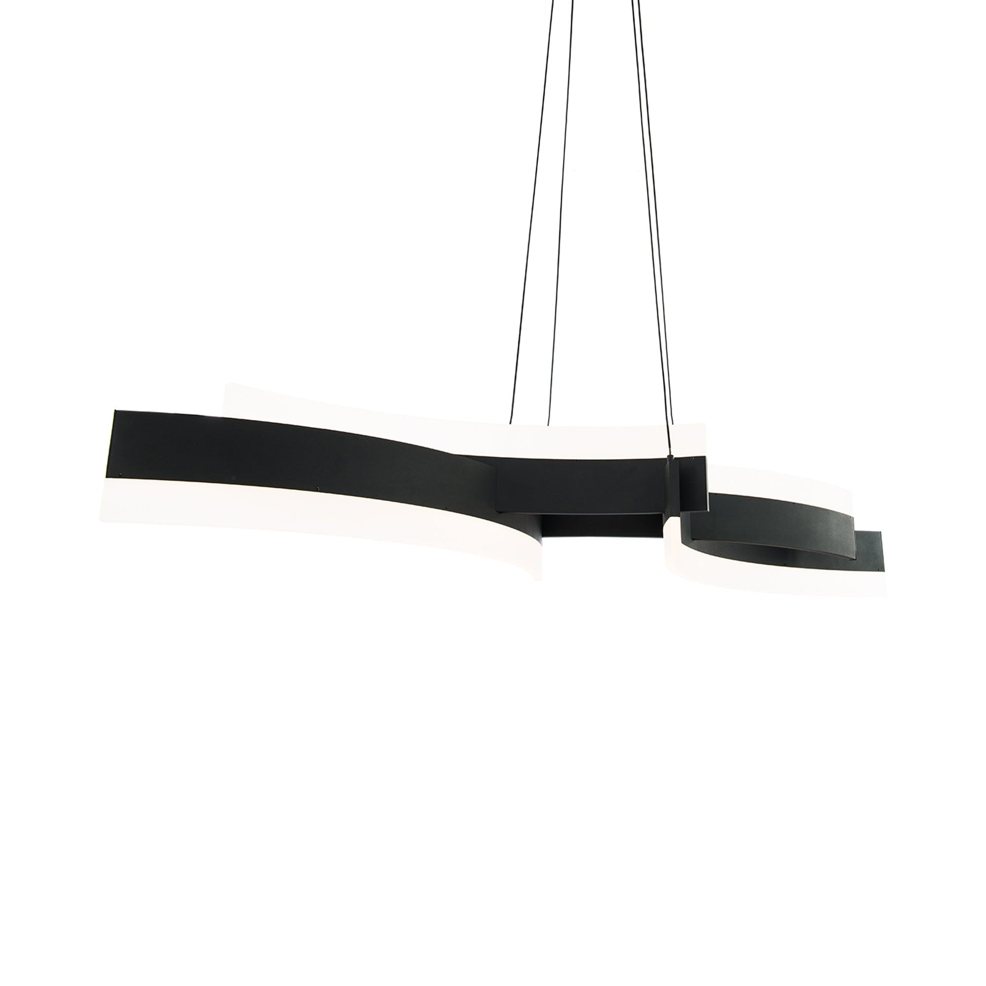 Arcs LED Pendant Light in Black.