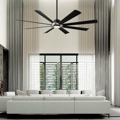 Aura 60-Inch Ceiling Fan in living room.
