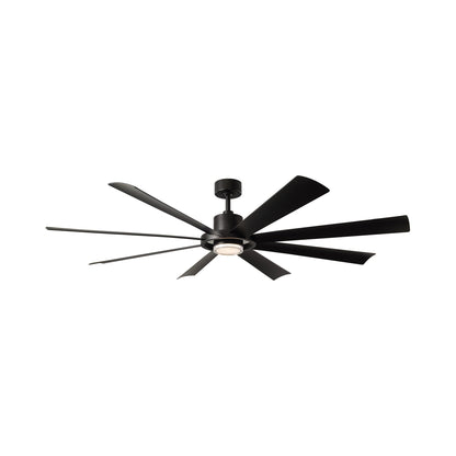 Aura 72-Inch Ceiling Fan in Matte Black.