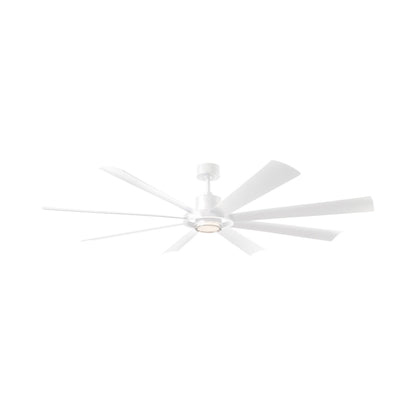 Aura 72-Inch Ceiling Fan in Matte White.