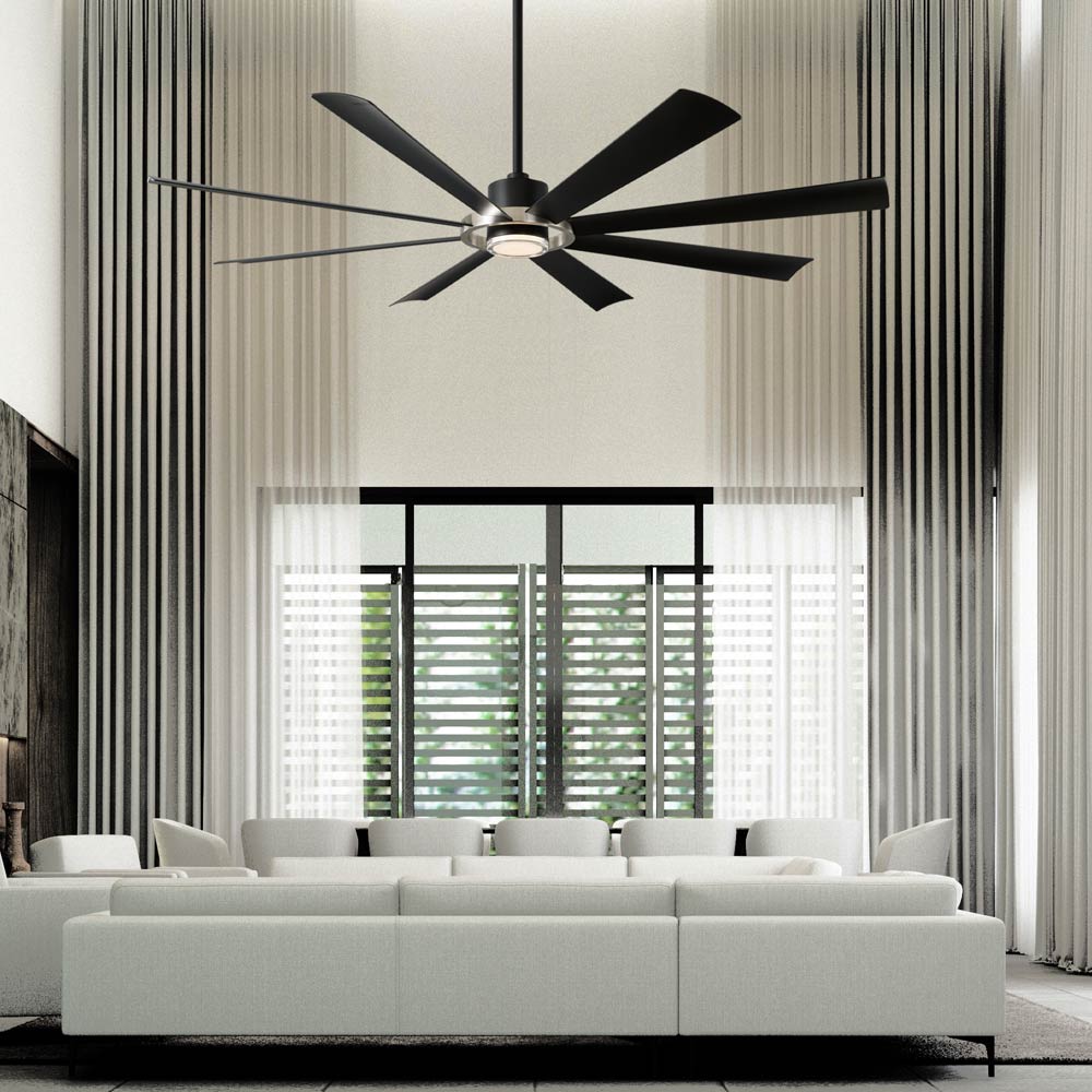 Aura 72-Inch Ceiling Fan in living room.