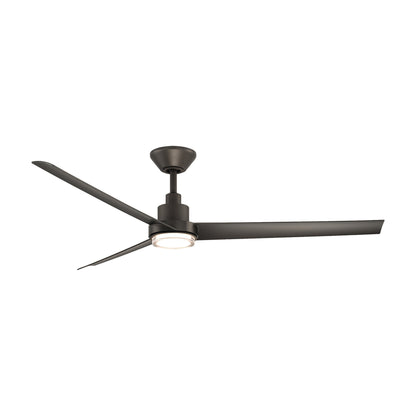 Bolo LED Ceiling Fan in Bronze (62-Inch).