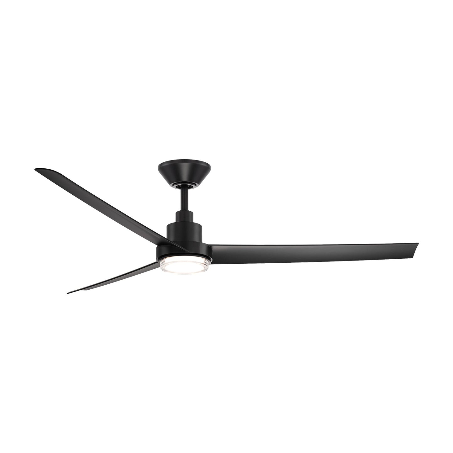 Bolo LED Ceiling Fan in Matte Black (62-Inch).