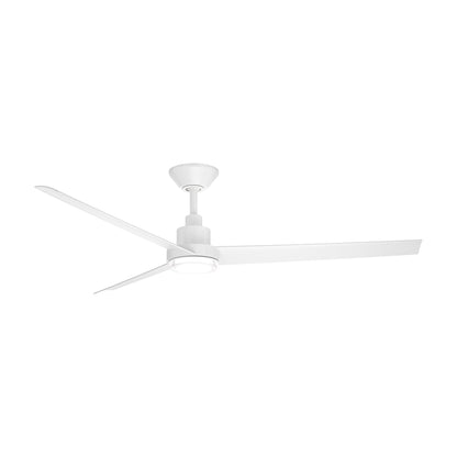 Bolo LED Ceiling Fan in Matte White (62-Inch).