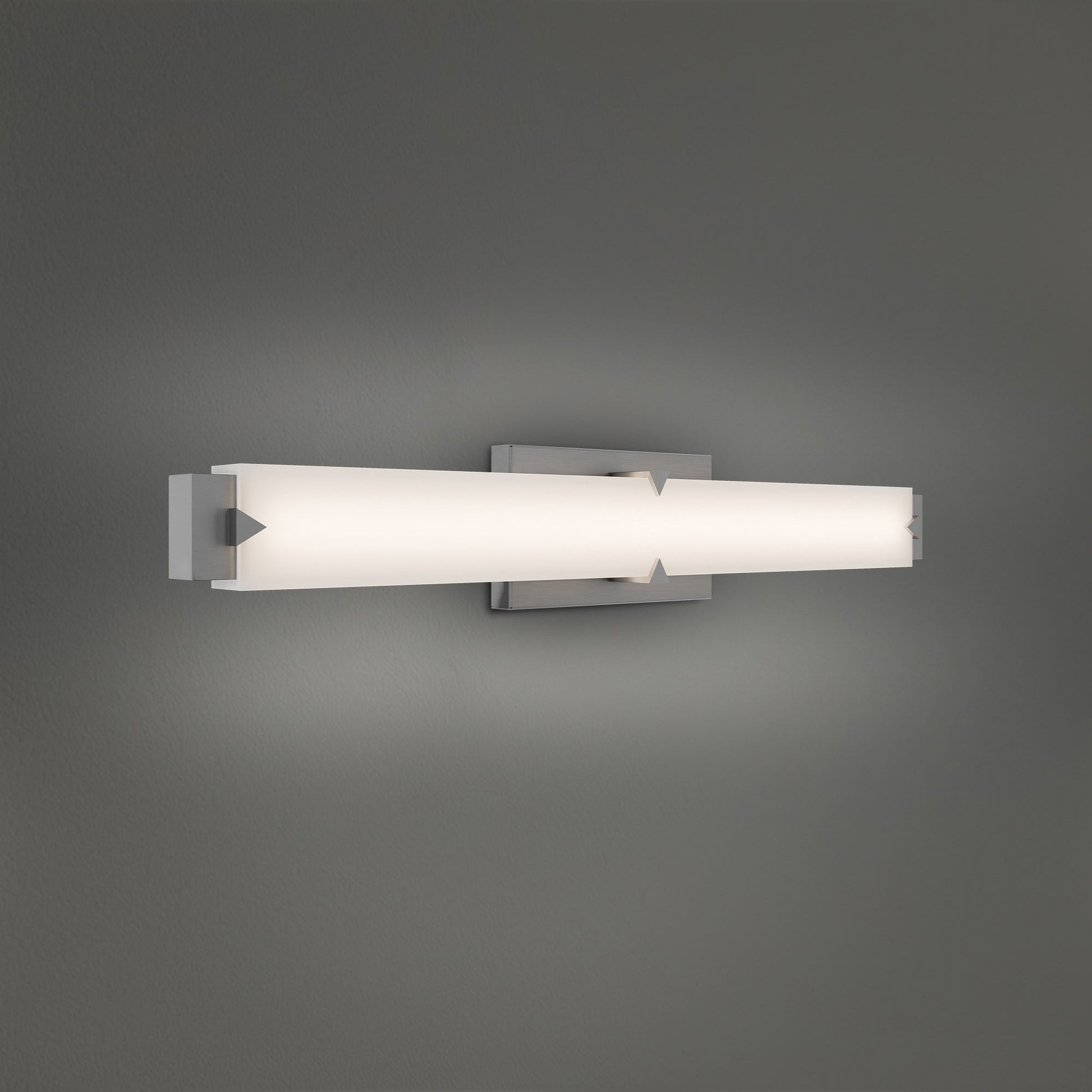 Carlisle LED Bath Vanity Light in Brushed Nickel (Medium).