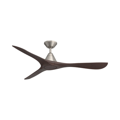 Carve Outdoor LED Ceiling Fan in Antique Nickel/Dark Walnut (60-Inch/Not Included).