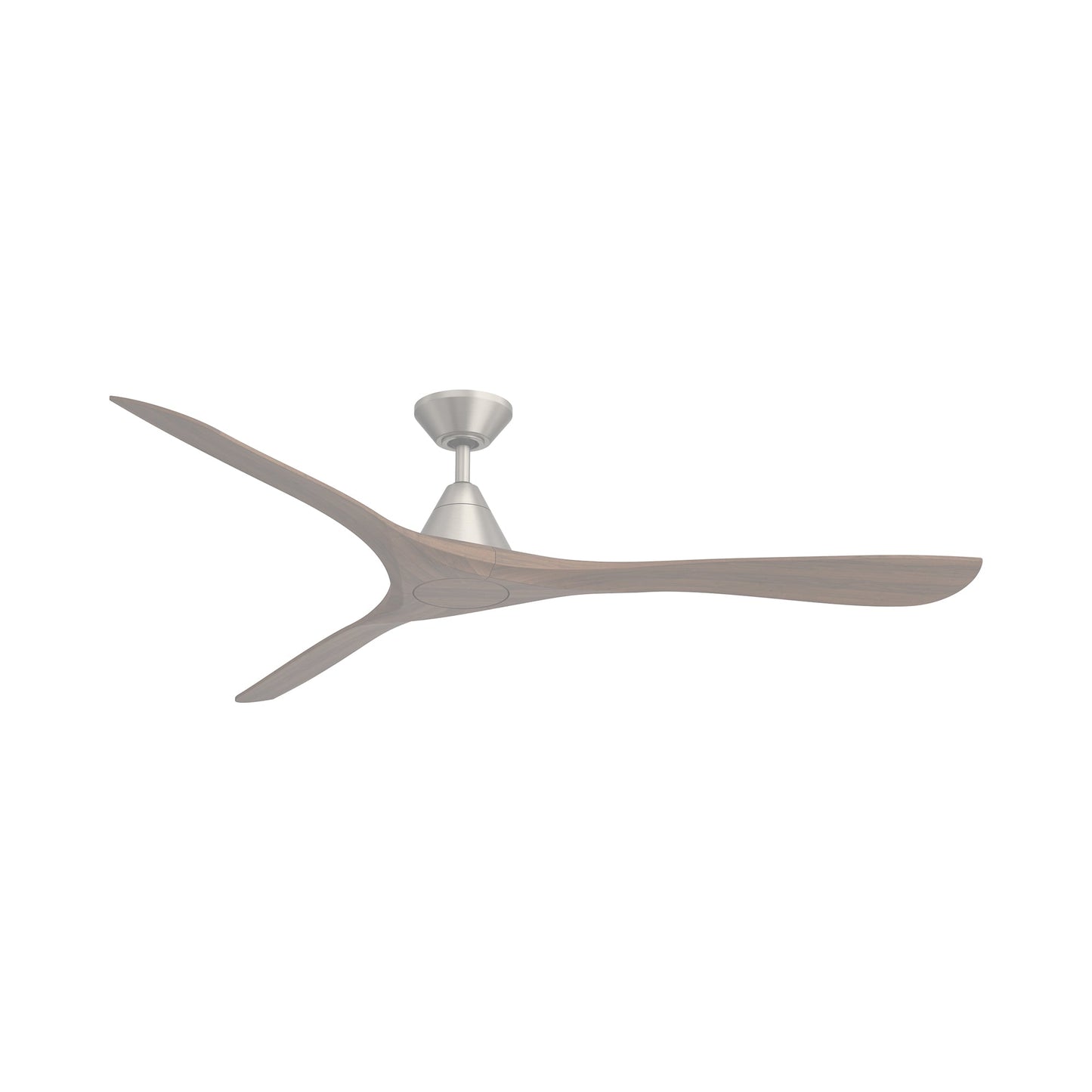 Carve Outdoor LED Ceiling Fan in Antique Nickel/Distressed Koa (72-Inch/Not Included).