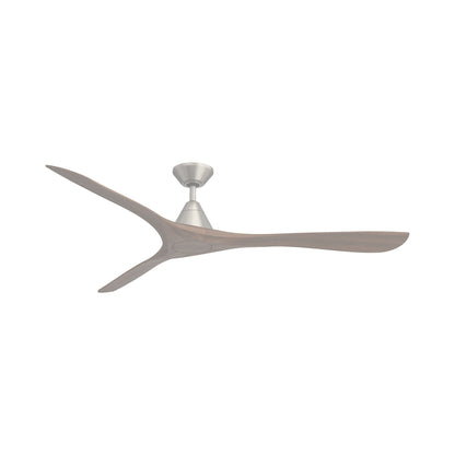 Carve Outdoor LED Ceiling Fan in Antique Nickel/Distressed Koa (72-Inch/Not Included).