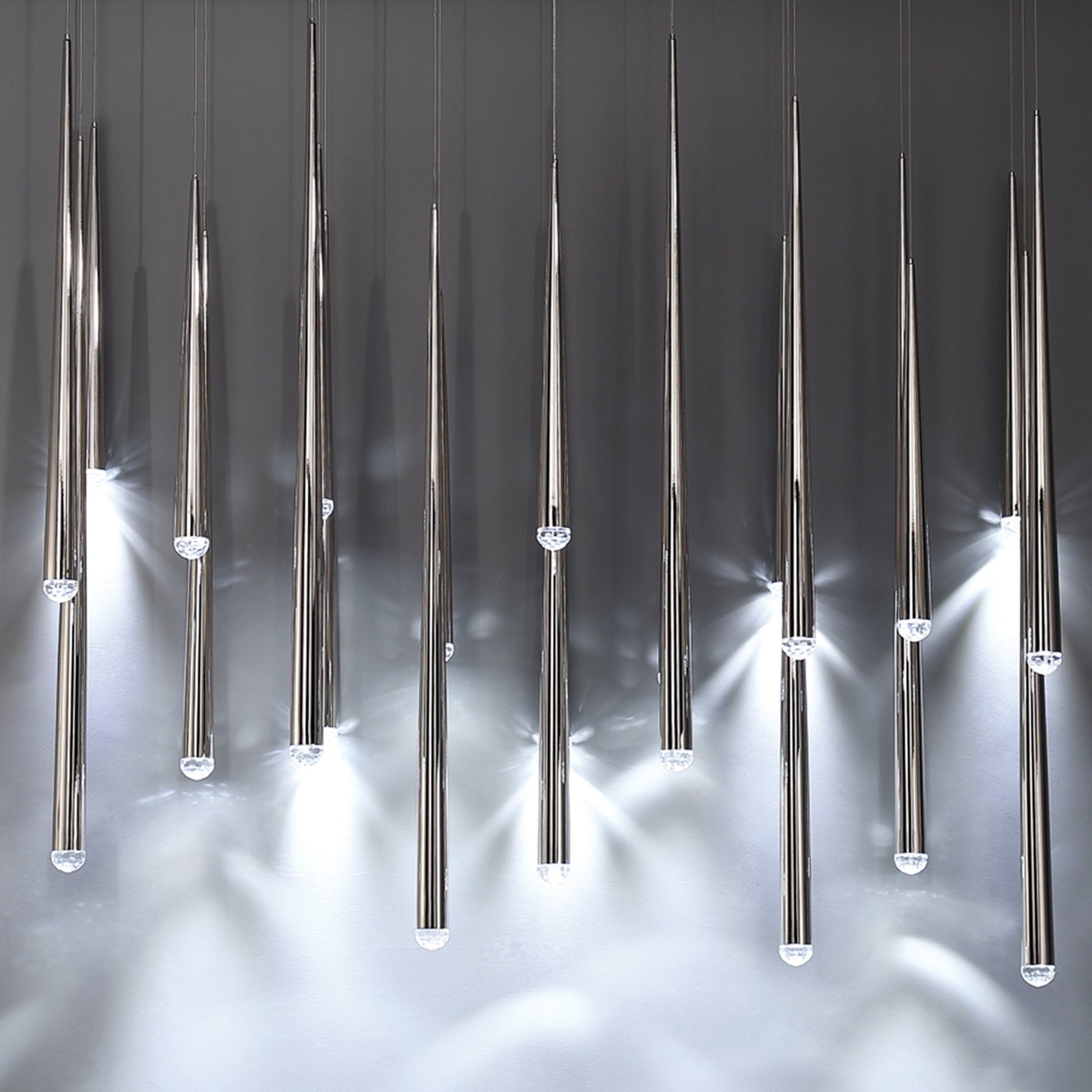 Cascade Linear LED Chandelier in Detail.