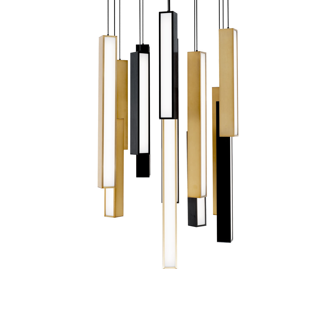 Chaos Square LED Pendant Light (13-Light).