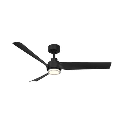 Chill Outdoor LED Ceiling Fan in Matte Black.