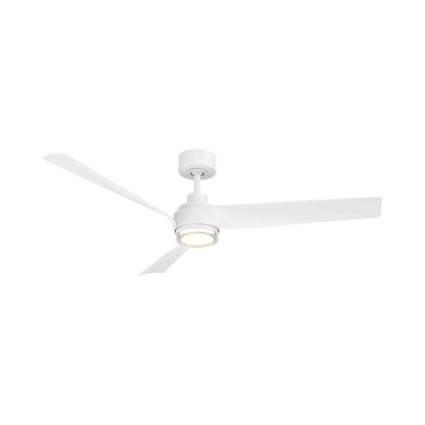 Chill Outdoor LED Ceiling Fan in Matte White.