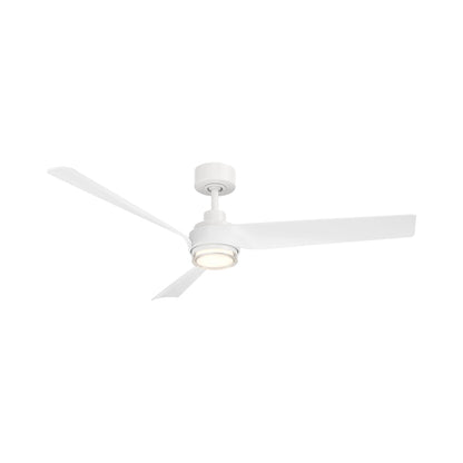 Chill Outdoor LED Ceiling Fan in Matte White.
