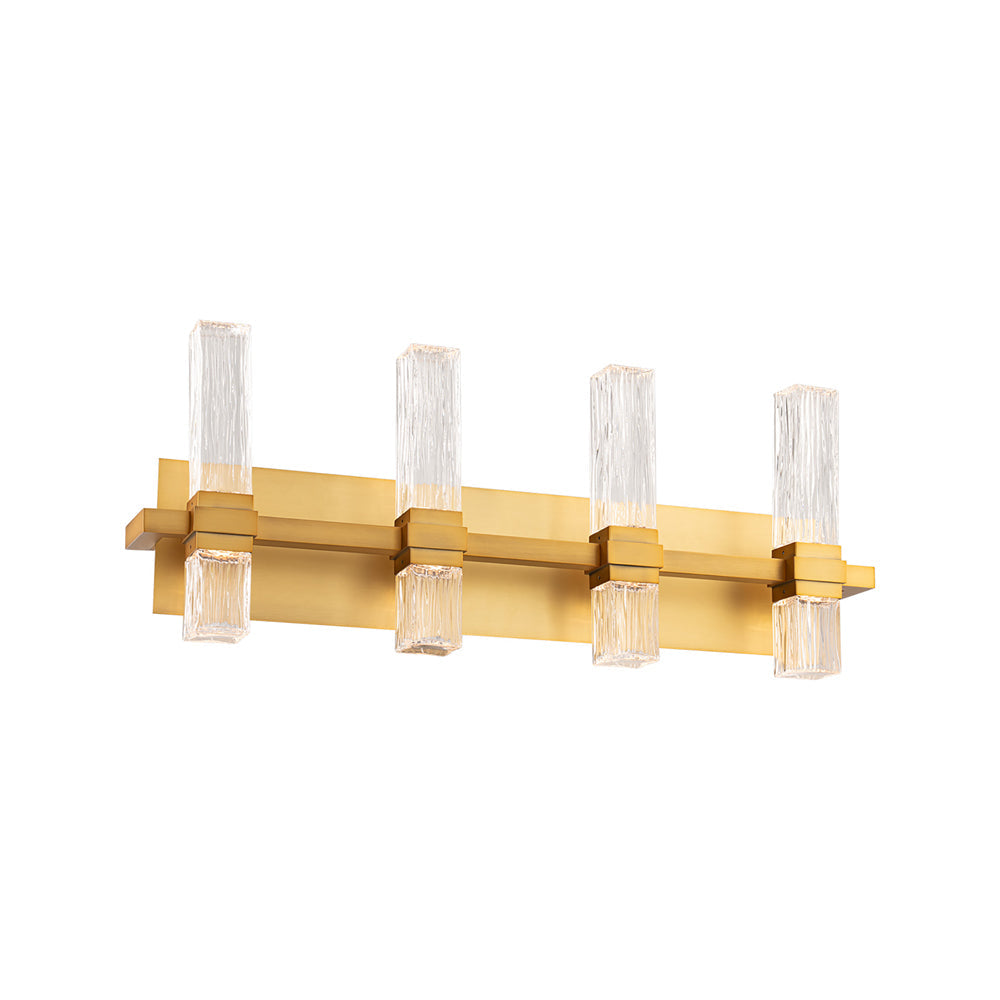 Cinaplex LED Bath Vanity Light in Aged Brass (24.5-Inch).