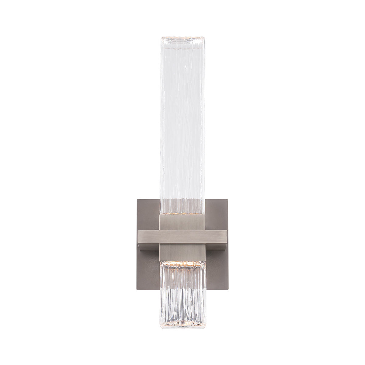 Cinaplex LED Bath Wall Light in Brushed Nickel.