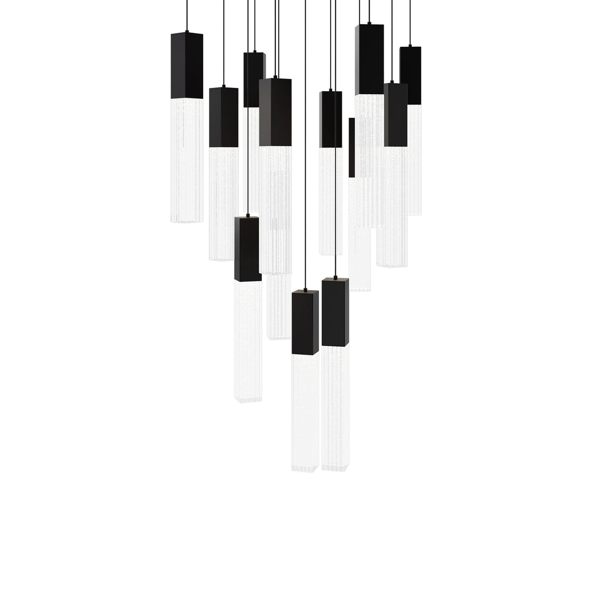 Cinema Square LED Multi Light Pendant Light.