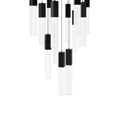 Cinema Square LED Multi Light Pendant Light in Detail.