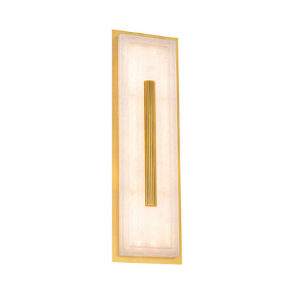 Clarice LED Wall Light in Aged Brass.