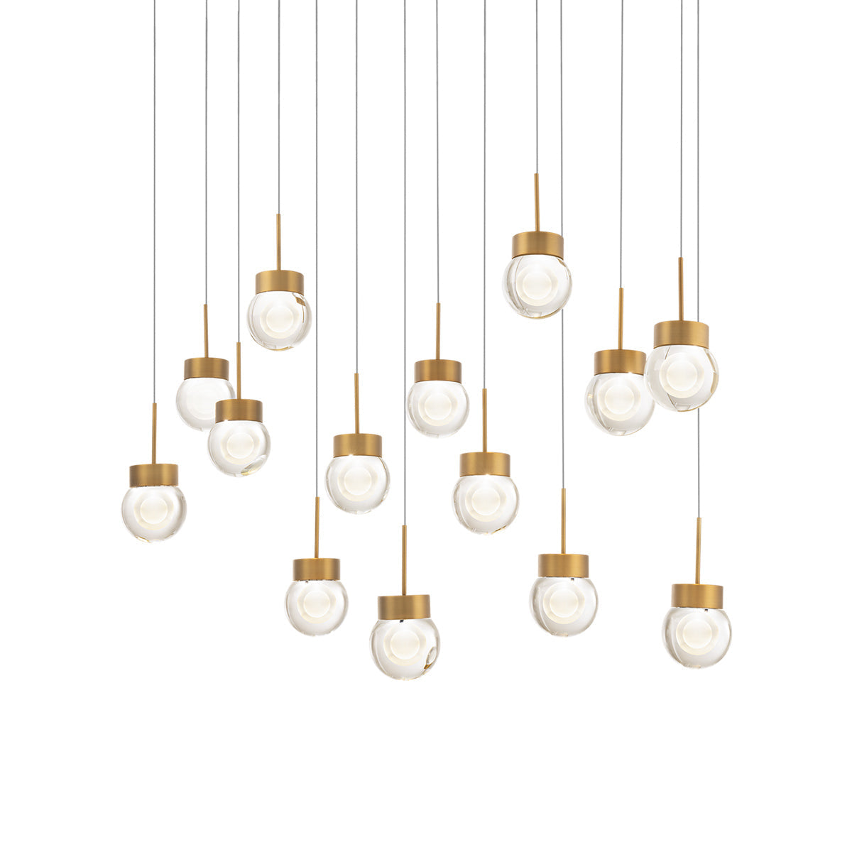 Double Bubble LED Linear Multi Pendant Light.