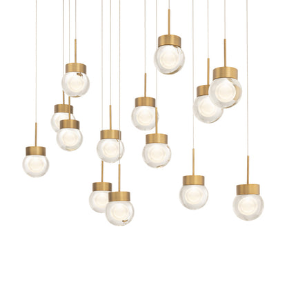 Double Bubble LED Linear Multi Pendant Light in Detail.