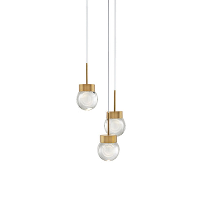 Double Bubble Round LED Multi Pendant Light.