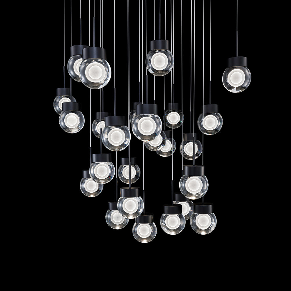 Double Bubble Square LED Multi Pendant Light in Detail.