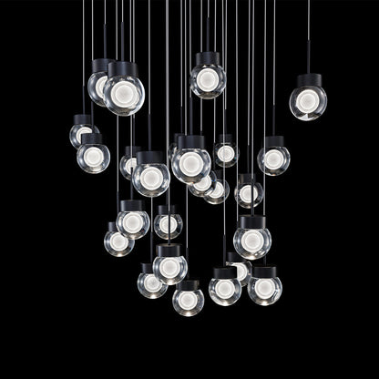 Double Bubble Square LED Multi Pendant Light in Detail.