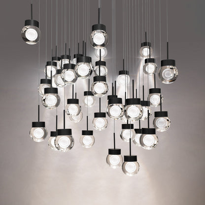 Double Bubble Square LED Multi Pendant Light in Detail.