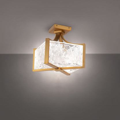 Emblem LED Flush Mount Ceiling Light in Detail.