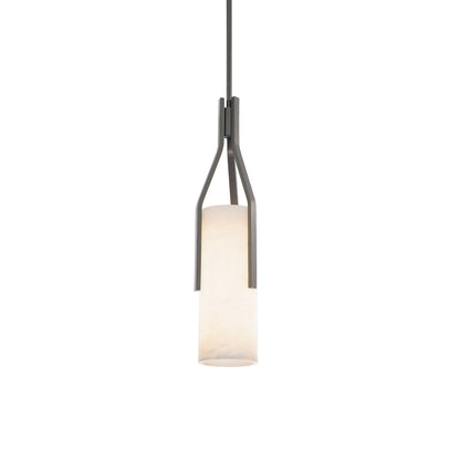 Firenze LED Pendant Light in Antique Nickel.