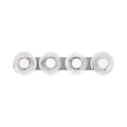 Fresco LED Bath Vanity Light in Brushed Nickel (4-Light).