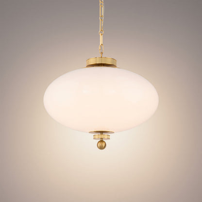Glossey LED Pendant Light in Detail.