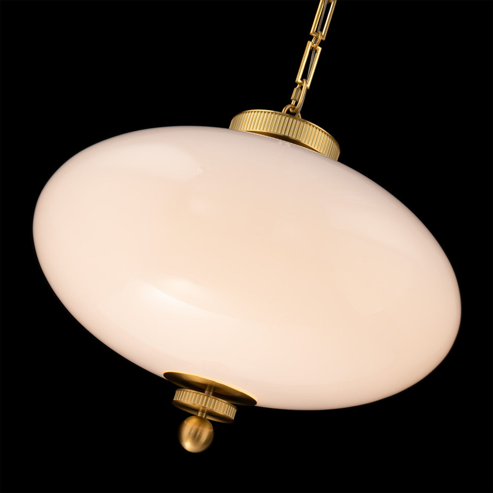 Glossey LED Pendant Light in Detail.