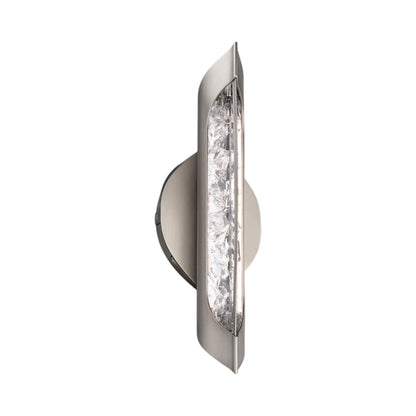 Hadleigh LED Bath Wall Light in Brushed Nickel.