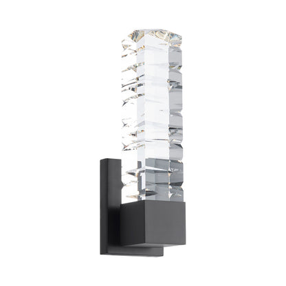 Juliet LED Bath Wall Light in Black.