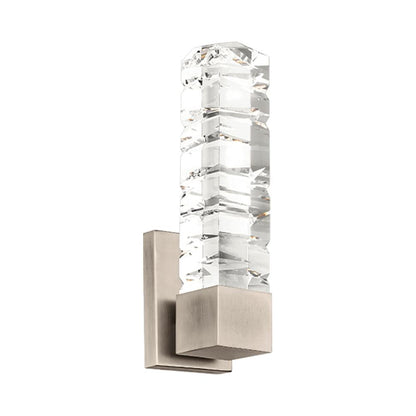 Juliet LED Bath Wall Light in Brushed Nickel.