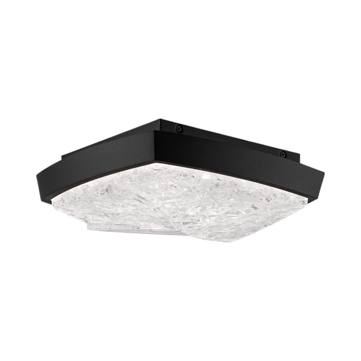 Kenji LED Flush Mount Ceiling Light in Black.