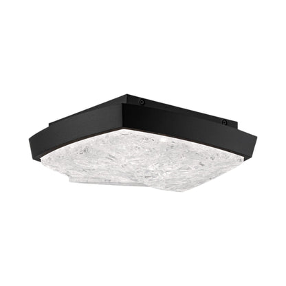 Kenji LED Flush Mount Ceiling Light in Black.