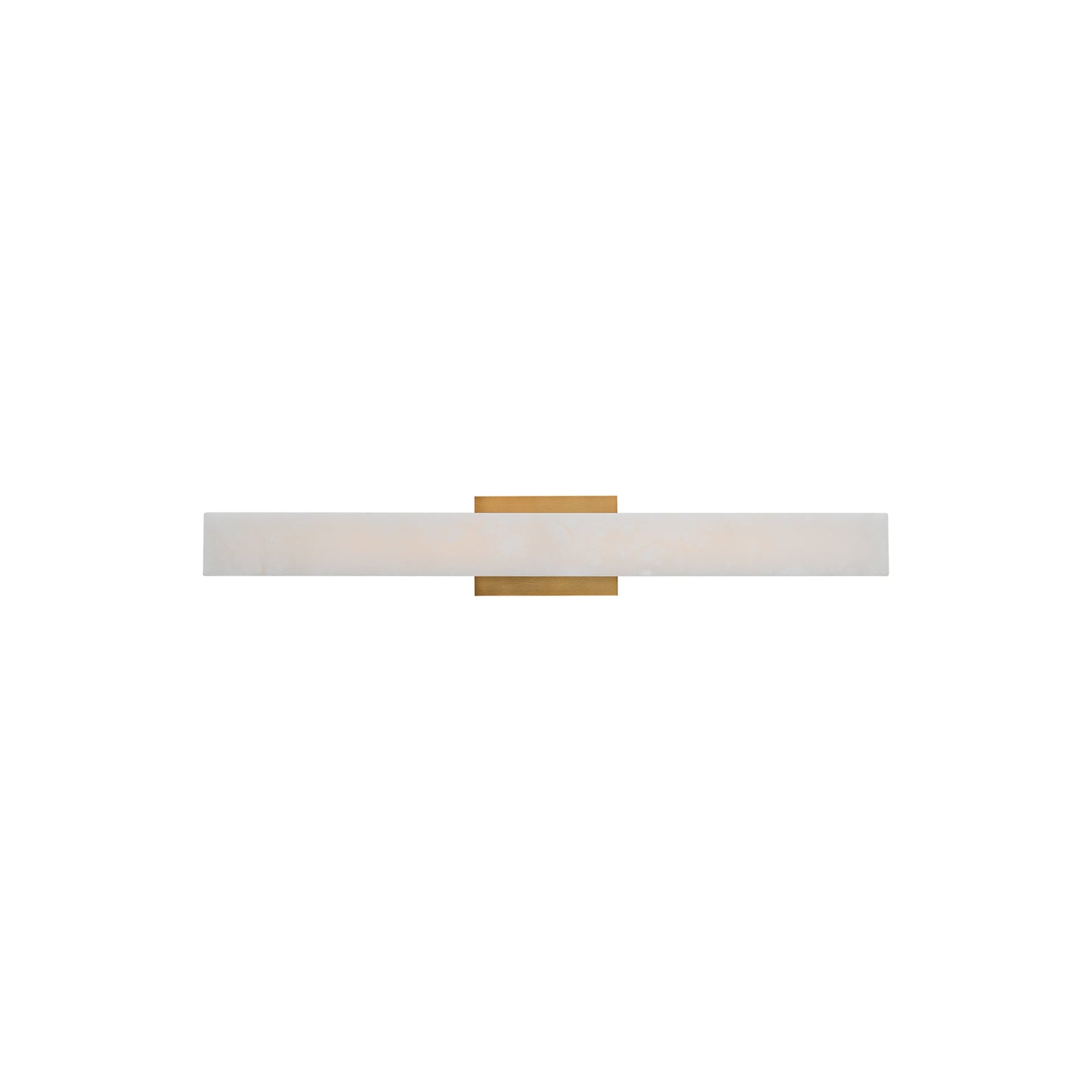 Lanza LED Bath Wall Light in Aged Brass (27-Inch).