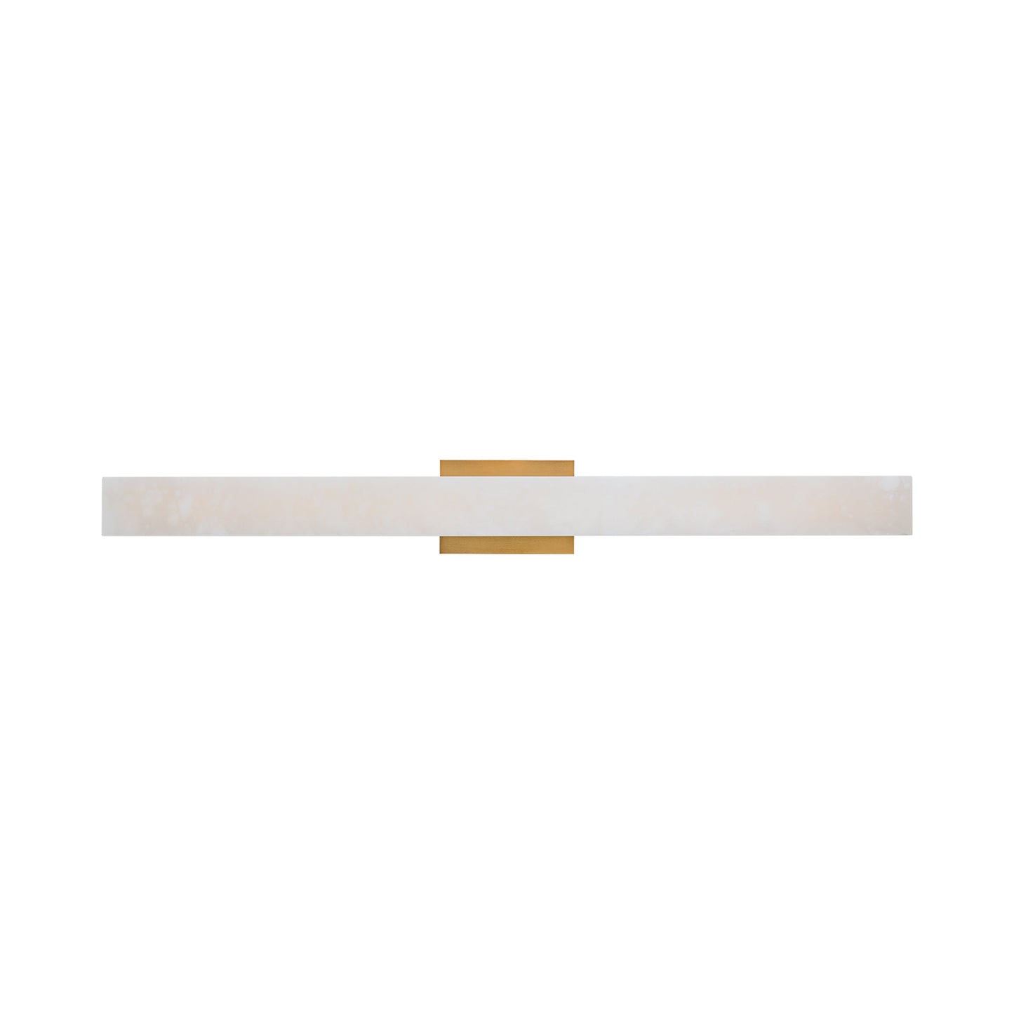Lanza LED Bath Wall Light in Aged Brass (34-Inch).