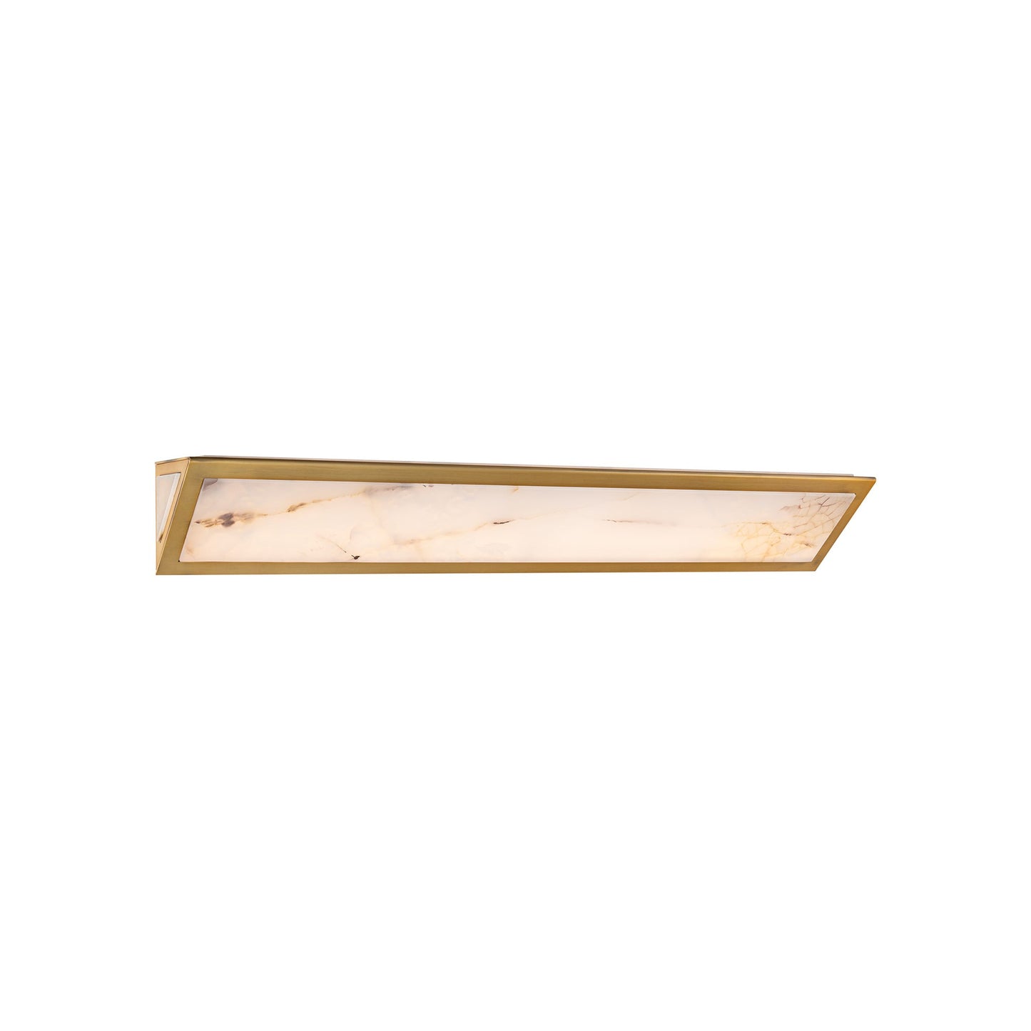 Lena LED Bath Vanity Light in Aged Brass (36-Inch).