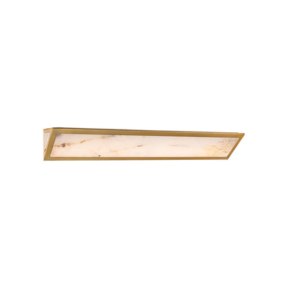 Lena LED Bath Vanity Light in Aged Brass (36-Inch).